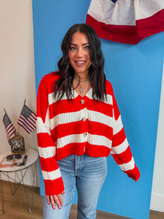 Quincy Striped Cardigan