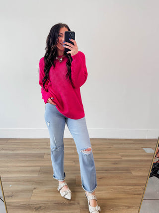 Zoey Waffle Knit Sweater