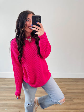 Zoey Waffle Knit Sweater