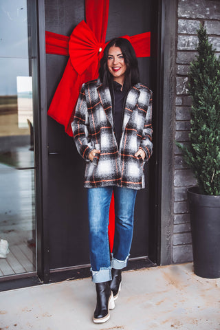 Wesley Plaid Coat