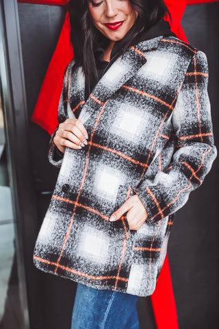 Wesley Plaid Coat