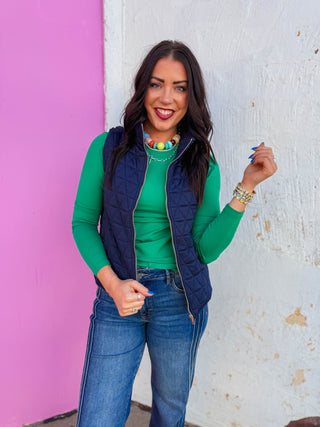 Everyday Essential Long Sleeve-Kelly Green