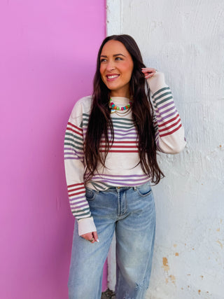 Delaney Striped Sweater