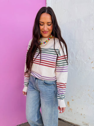 Delaney Striped Sweater