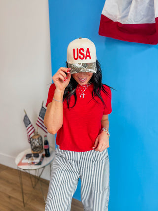USA Camo Vintage Trucker Hat