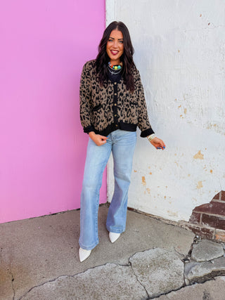 Gianna Leopard Cardigan