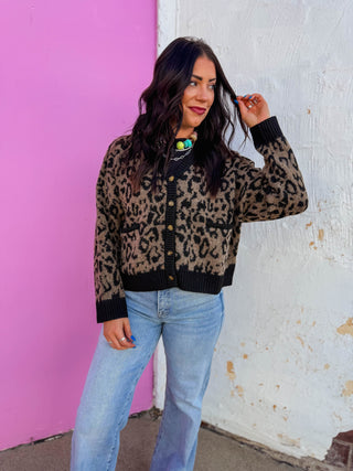 Gianna Leopard Cardigan