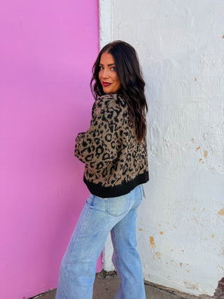 Gianna Leopard Cardigan