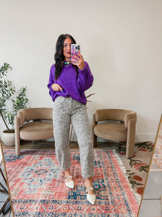 Wild Thing Leopard Barrel Denim