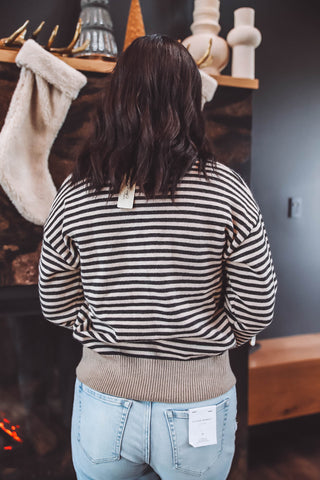 Thea Striped Cardigan