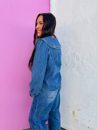 Adeline Denim Top