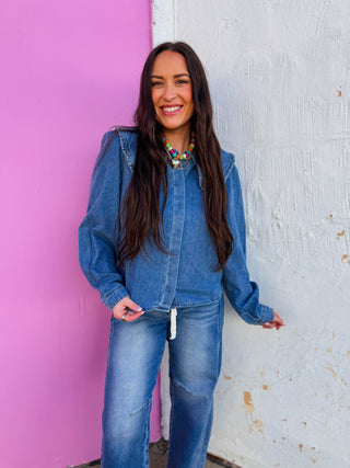 Adeline Denim Top