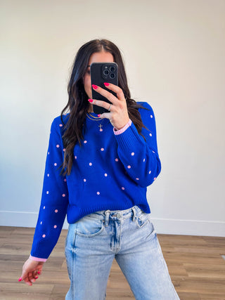 Luxie Polka Dot Sweater