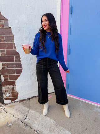 Sophia Sweater-Cobalt Blue