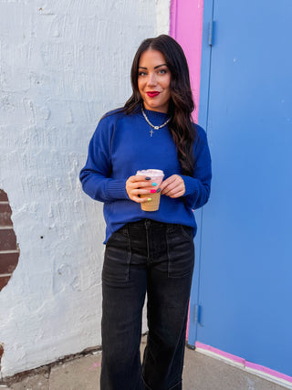 Sophia Sweater-Cobalt Blue