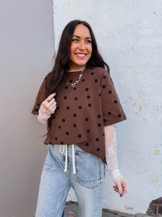 On The Spot Tee-Brown