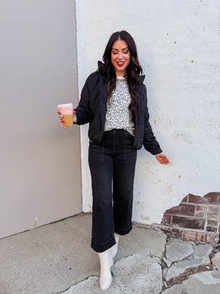 Chandler Quilted Jacket-Black