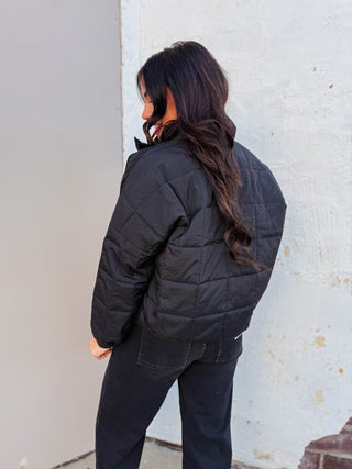 Chandler Quilted Jacket-Black