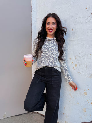 Kova Leopard Sweater-Brown