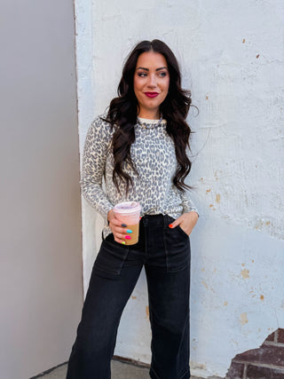 Kova Leopard Sweater-Brown