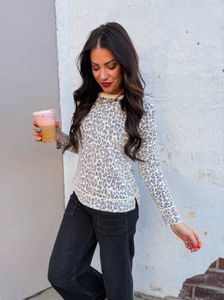 Kova Leopard Sweater-Brown