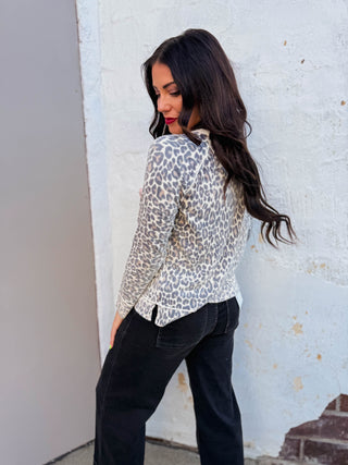 Kova Leopard Sweater-Brown