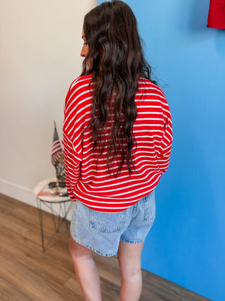 USA Striped Pullover