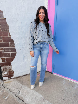 Sweet Spot Cardigan-Grey