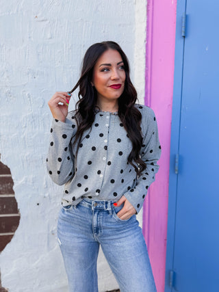 Sweet Spot Cardigan-Grey