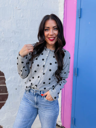 Sweet Spot Cardigan-Grey