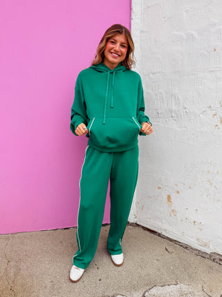 Weekend Mode Hoodie-Kelly Green