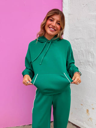 Weekend Mode Hoodie-Kelly Green