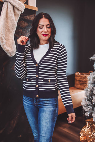 Bristol Striped Cardigan