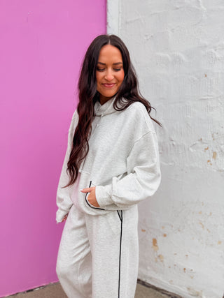 Weekend Mode Hoodie-H. Grey