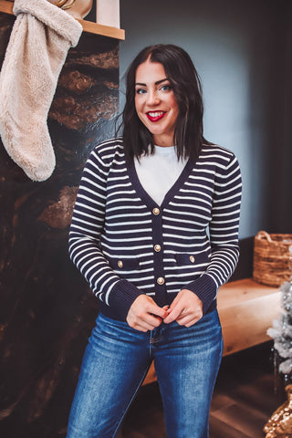 Bristol Striped Cardigan