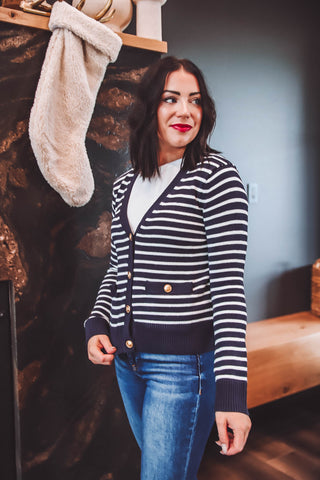 Bristol Striped Cardigan