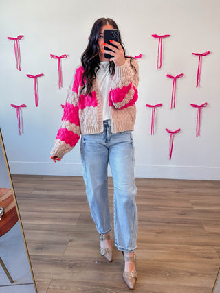 Lydia Striped Cardigan