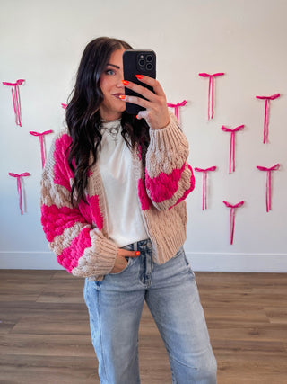 Lydia Striped Cardigan