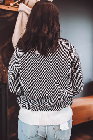 Wren Herringbone Cardigan