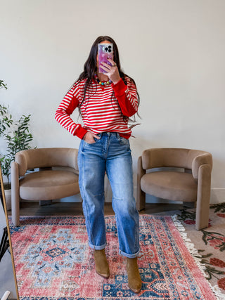 Justine Striped Pullover