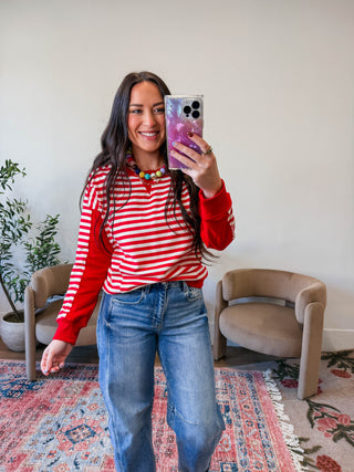 Justine Striped Pullover