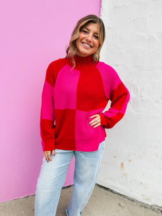 Cozy colorblock turtleneck sweater in cute red and pink. The Layla Sweater features a classic high neckline and soft knit construction, perfect for layering or wearing solo. Timeless color blocking adds visual interest to this wardrobe essential.
house of color Winter
shop by color season