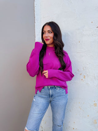 Sophia Sweater-Magenta