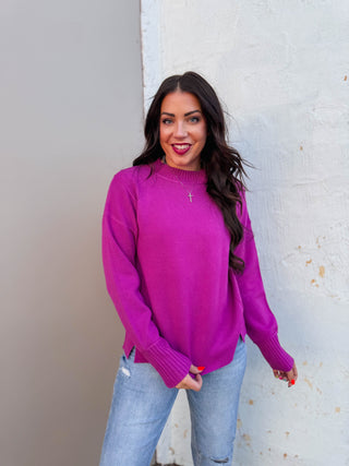 Sophia Sweater-Magenta