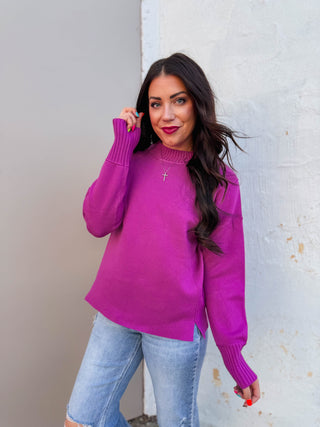 Sophia Sweater-Magenta