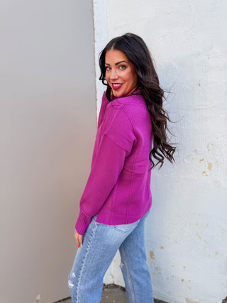 Sophia Sweater-Magenta