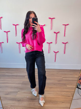 Naomi Sweater-Fuchsia