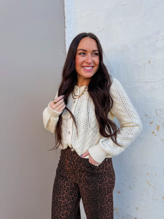 Greta Cable Knit Cardigan