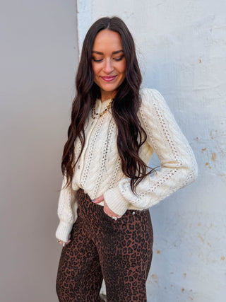 Greta Cable Knit Cardigan