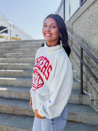 Nebraska Campus Roll Neck Sweatshirt